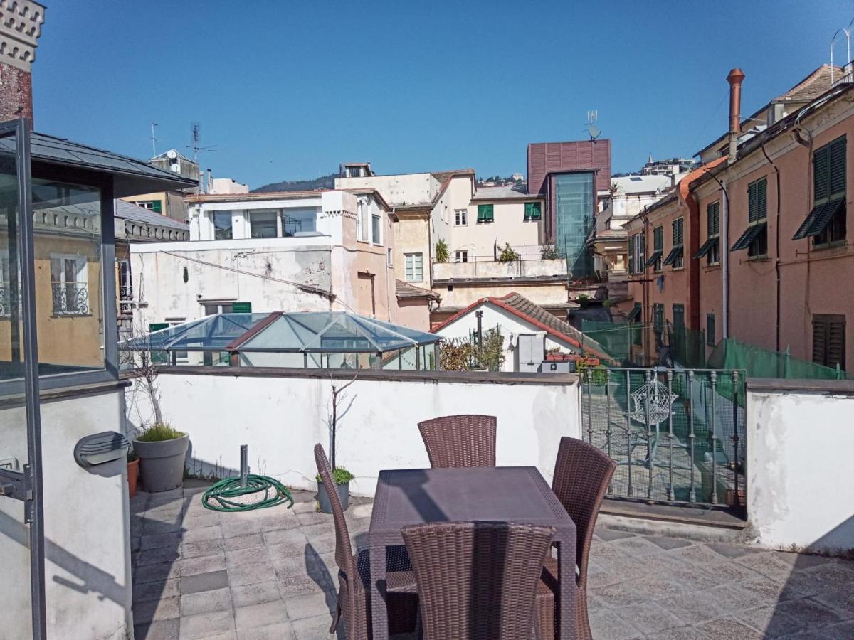Doge Cambiaso- Davanti All'Acquario - Grande Terrazza Privata - Palazzo Nobiliare Storico Genoa Luaran gambar